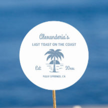 Letzter Toast auf der Küste bachelorette