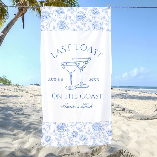 Letzter Toast auf der Küstenstraße Strandtuch (Von Creator hochgeladen)