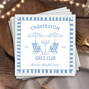 Letzter Toast Coast Beach Junggeselinnen-Abschied Serviette