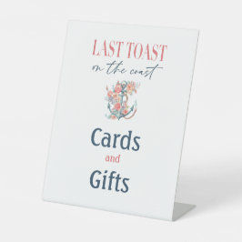 Letzter Toast Küste Bachelorette Weedkend Party Sockelschild