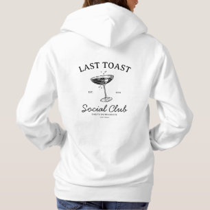 Letzter Toast Moderner Junggeselinnen-Abschied Mer Hoodie