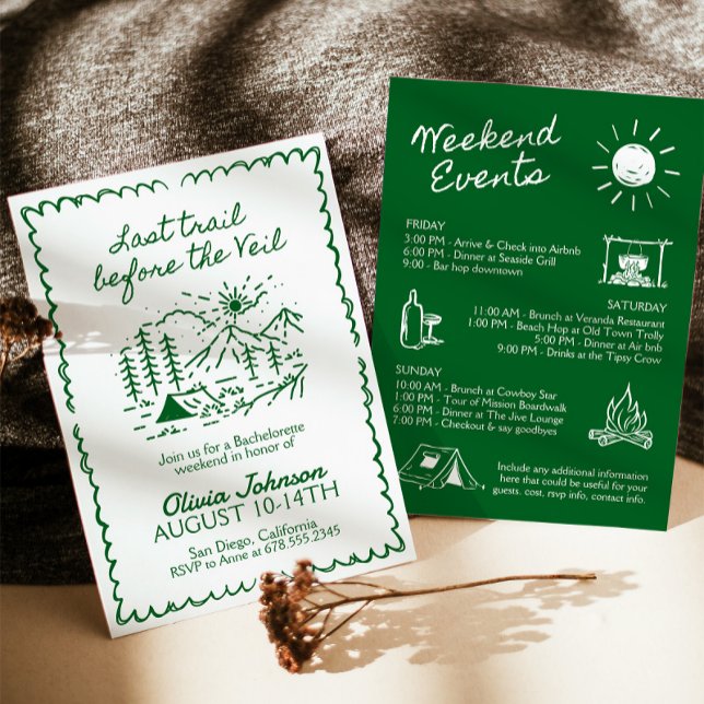 Letzter Weg vor dem Schleier-Junggeselinnen-Abschi Einladung (Von Creator hochgeladen)