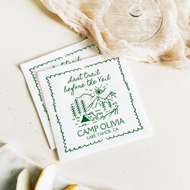 Letzter Weg vor dem Schleier-Junggeselinnen-Abschi Serviette (Von Creator hochgeladen)