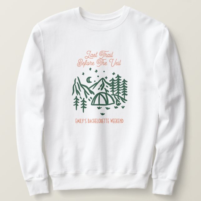 Letzter Weg vor dem Vail Bachelorette Wochenende Sweatshirt (Design vorne)