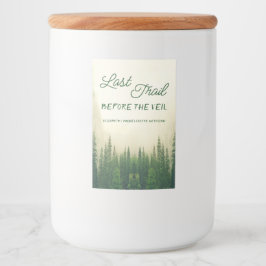 Letzter Weg vor dem Veil Bachelorette Lebensmitteletikett