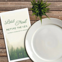 Letzter Weg vor dem Veil Bachelorette Napkins Serviette