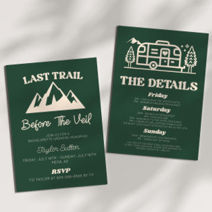 Letzter Weg vor dem Veil Bachelorette Wochenende Einladung