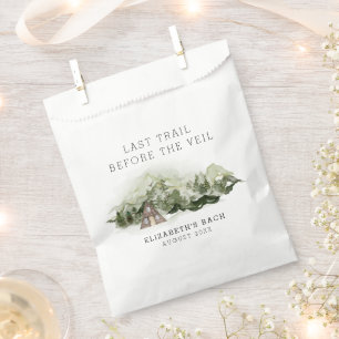 Letzter Weg vor dem Veil Bachelorette Wochenende Geschenktütchen