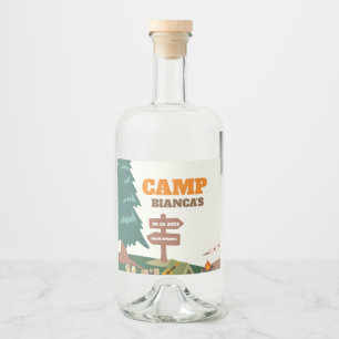 Letzter Weg vor dem Veil Camp Bachelorette Alkoholflaschenetikett