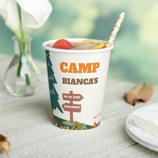 Letzter Weg vor dem Veil Camp Bachelorette Pappbecher (In Situ)