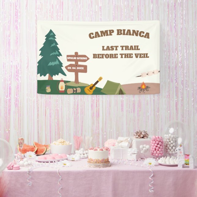 Letzter Weg vor dem Veil Camp Junggeselinnen-Absch Banner (Party)