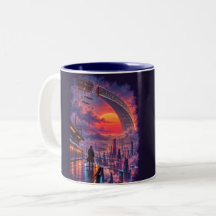Letzter Zug nach Aurelion Zweifarbige Tasse