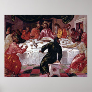 Letztes Abendessen - El Greco - c1595 Poster