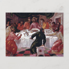 Letztes Abendessen - El Greco - c1595 Postkarte