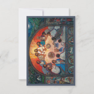 Letztes Abendessen, Gebetskarte für die Heilige Wo