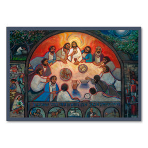 Letztes Abendessen, Luke 22, Gebetskarte für die H Tischnummer