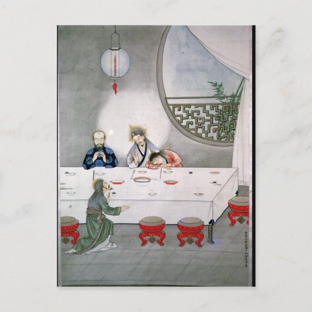 Letztes Abendessen Postkarte (Vorderseite)
