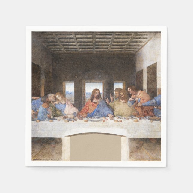 Letztes Abendessen von Da Vinci Fine Art Classic Serviette (Vorderseite)