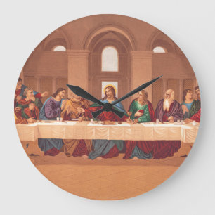 Letztes Abendmahl Jesu Christi Große Wanduhr