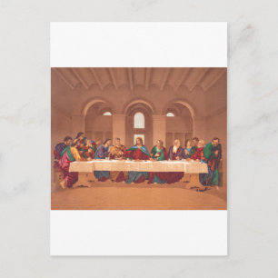 Letztes Abendmahl Jesu Christi Postkarte