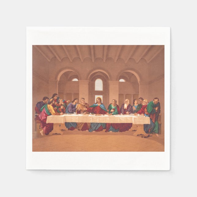 Letztes Abendmahl Jesu Christi Serviette (Vorderseite)