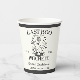 Letztes Boo, bevor ich Bachelorette-Halloween-Part Pappbecher
