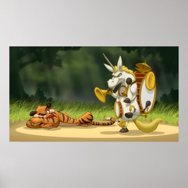 Letztes Einhornplakat Poster (Vorne)