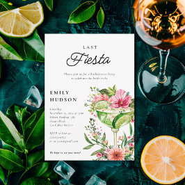 Letztes Fiesta Margarita Floral Brautparty Einladung