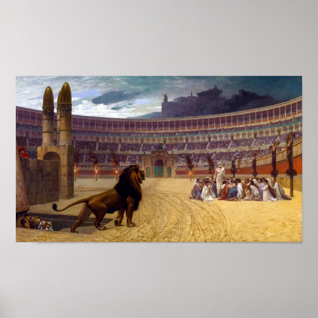 Letztes Gebet der christlichen Märtyrer | J-L Gé  Poster (Vorne)