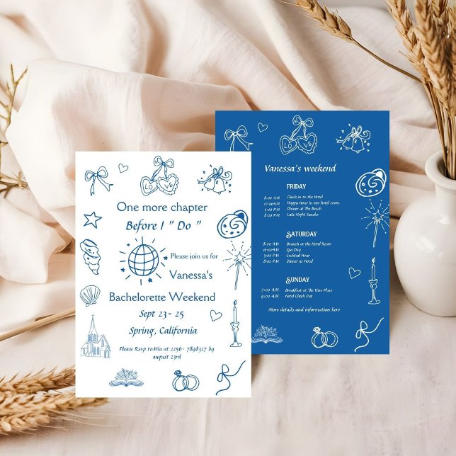 Letztes Kapitel vor dem Kapellbuch Bachelorette Einladung (Von Creator hochgeladen)