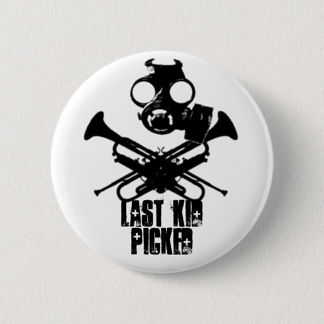 Letztes Kind ausgewählter Gasmaske-Roger-Knopf Button (Vorderseite)