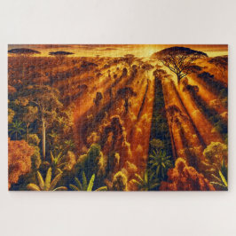 "Letztes Licht im Dschungel" - Jigsaw Puzzle