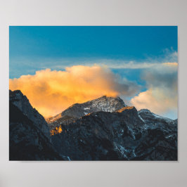 Letztes Licht vor Sonnenuntergang Poster