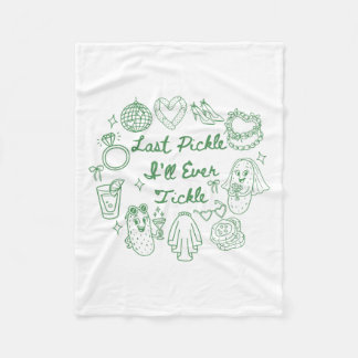 Letztes Pickle Ill je Tickle Funny Pickle Bachelor Fleecedecke