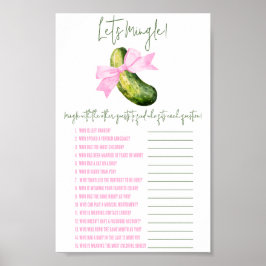 Letztes Pickle, lass uns ein Duschspiel mischen Poster