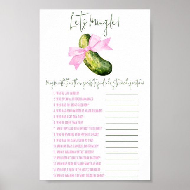 Letztes Pickle, lass uns ein Duschspiel mischen Poster (Vorne)