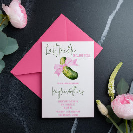 Letztes Pickle Sie wird immer kitzeln Brautparty Einladung