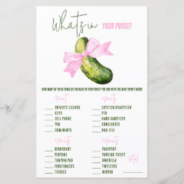 Letztes Pickle wird sie kitzeln, was in Purse Game