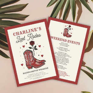 Letztes Rodeo Bachelorette Wochenende Einladung