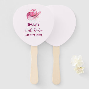Letztes Rodeo Bachelorette Wochenende Rosa Set d Fächer