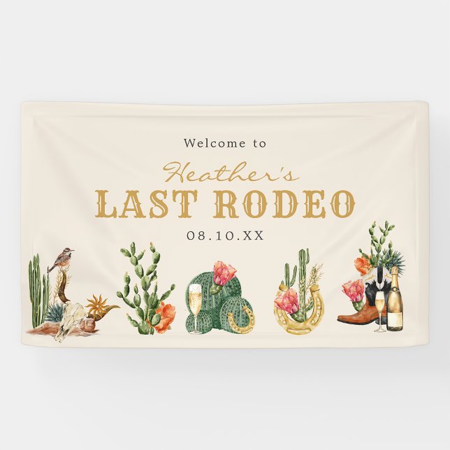 Letztes Rodeo Banner (Last Rodeo Bridal Shower  Welcome Banner by Painted Paperie
)