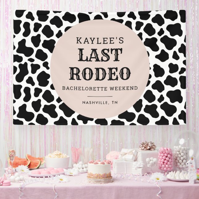 Letztes Rodeo Cowgirl Bachelorette Weekend Party Banner (Party)