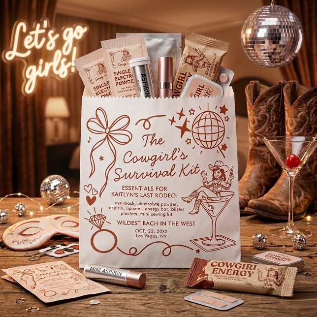 Letztes Rodeo-Junggesellinnen-Abschiedsparty-Überl Geschenktütchen (Von Creator hochgeladen)