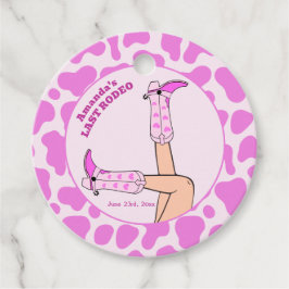 Letztes Rodeo Pink Cowgirl Brautparty Party Geschenkanhänger