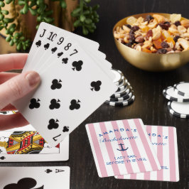 Letztes Segel vor dem Schleier Bachelorette Poker Spielkarten