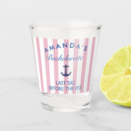 Letztes Segel vor dem Schleier Bachelorette Shot G Schnapsglas