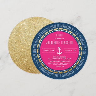 Letztes Segel vor dem Schleier Chic Junggeselinnen Einladung