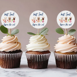 Letztes Segel vor dem Schleier Junggeselinnen-Absc Runder Aufkleber