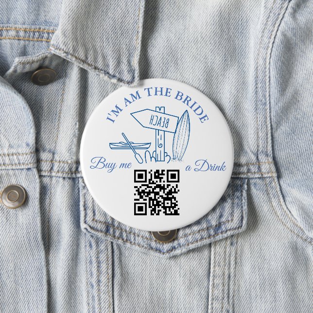 Letztes Segel vor dem Veil Bachelorette Wochenende Button (Beispiel)