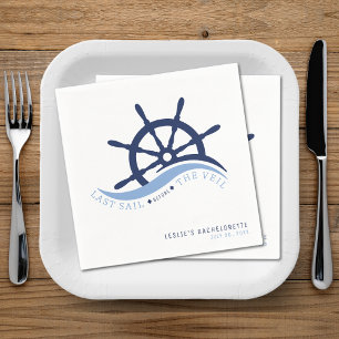 Letztes Segel vor dem Veil Helm Junggeselinnen-Abs Serviette